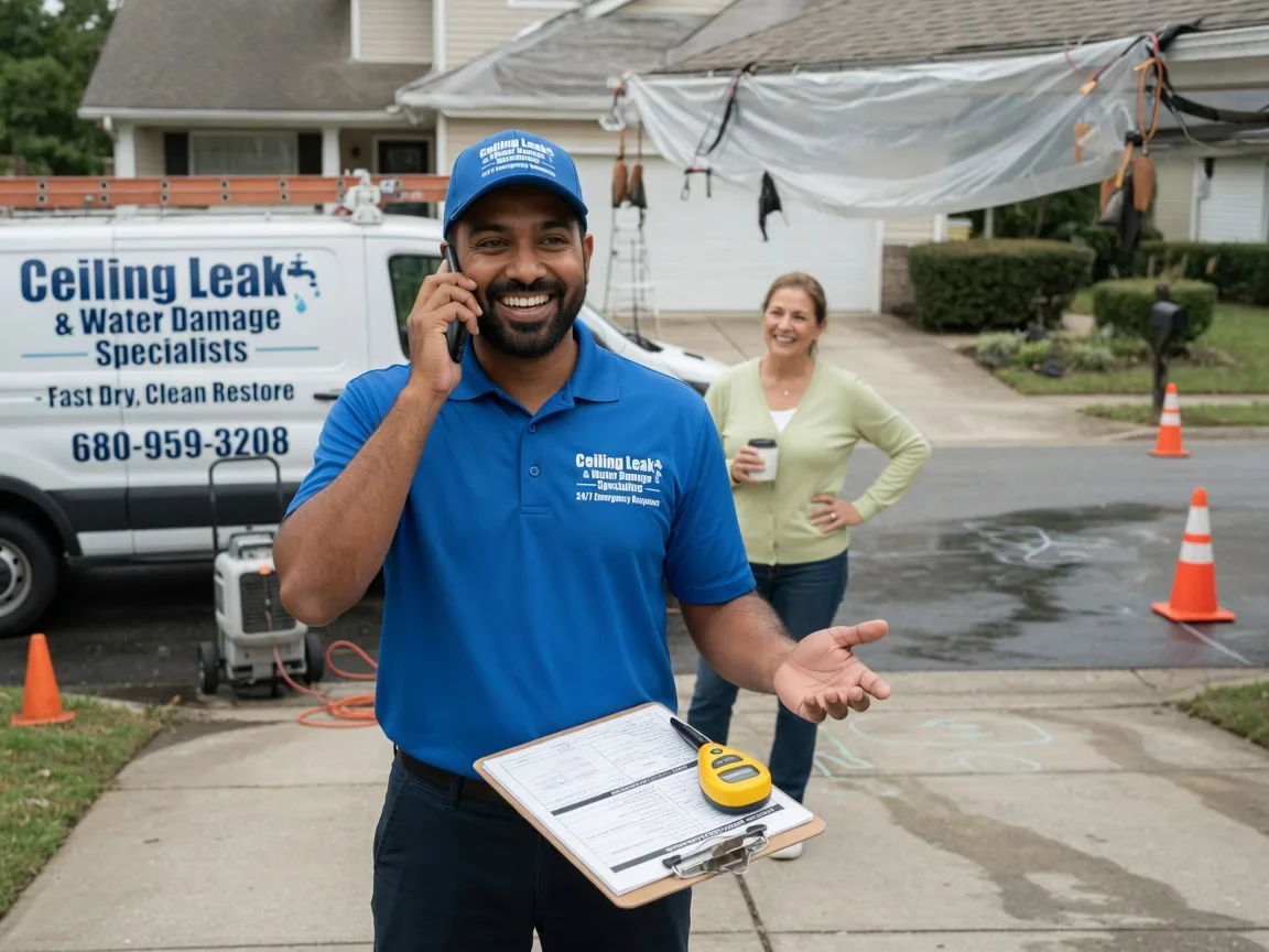Ceiling Leak Cleanup Fayette, IA FAQs